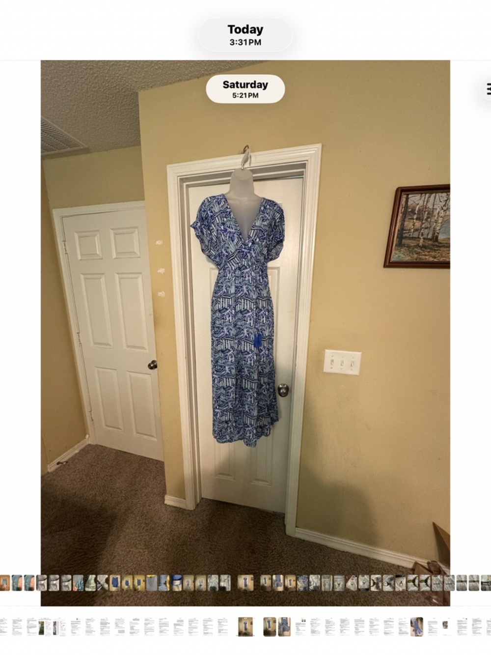 Blue Island Printed Dress, size XL,NWOT - Picture 9 of 10